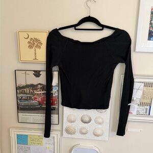 Brandy Melville Black off the shoulder top